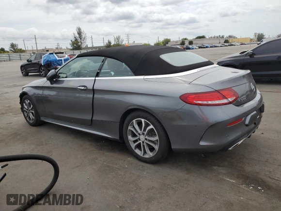 2017 Mercedes-Benz C 300 with VIN WDDWK4JB1HF432235, listed as a Copart auction lot 50295395 with Not Provided miles and Salvage Title. Bid and sale history available at DreamBid. Image 2.