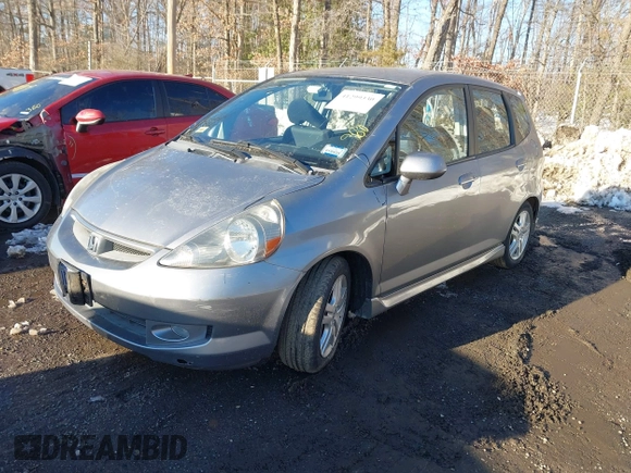 2007 Honda Fit Sport with VIN JHMGD37647S064795, listed as a IAAI auction lot 41299330 with 71,493 mi miles. Bid and sale history available at carsss.com. Image 2.