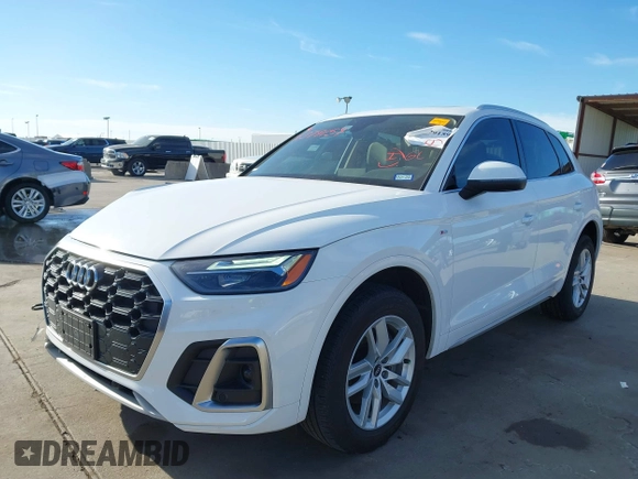2022 Audi Q5 S line Premium with VIN WA1GAAFY2N2051987, listed as a IAAI auction lot 41379159 with 34,592 mi miles and . Bid and sale history available at DreamBid. Image 20.