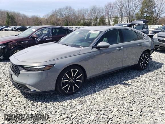 2024 Honda Accord Touring с VIN 1HGCY2F83RA009380, выставлен на аукционе Copart как лот 53699905 с пробегом 68 486 миль миль и Списание • Salvage title. История ставок и продаж доступна на DreamBid. Изображение 1.