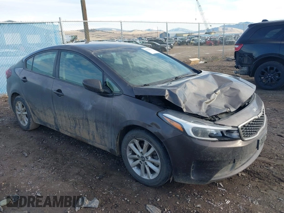 2017 Kia Forte LX with VIN 3KPFL4A78HE022030, listed as a IAAI auction lot 41129136 with 115,820 mi miles. Bid and sale history available at carsss.com. Image 1.