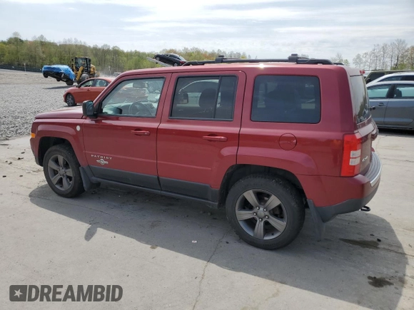 2014 Jeep Patriot Latitude with VIN 1C4NJRFB0ED658983, listed as a Copart auction lot 55024685 with 96,457 mi miles and Salvage Title. Bid and sale history available at carsss.com. Image 2.