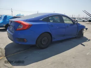 2017 Honda Civic LX with VIN 19XFC2F57HE222022, listed as a Copart auction lot 59983835 with 129,119 mi miles and Salvage title. Bid and sale history available at DreamBid. Image 3.