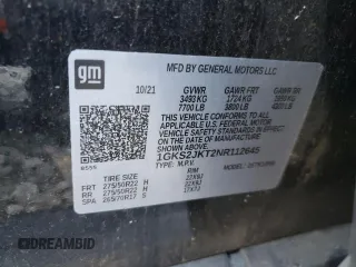 2022 GMC Yukon XL Denali with VIN 1GKS2JKT2NR112645, listed as a Copart auction lot 72086664 with 72,172 mi miles and Salvage Title. Bid and sale history available at carsss.com. Image 13.
