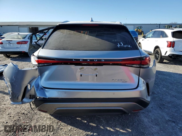 2025 Lexus RX 350h with VIN 2T2BBMCA2SC070683, listed as a Copart auction lot 49420725 with 2,218 mi miles and Salvage title. Bid and sale history available at DreamBid. Image 6.