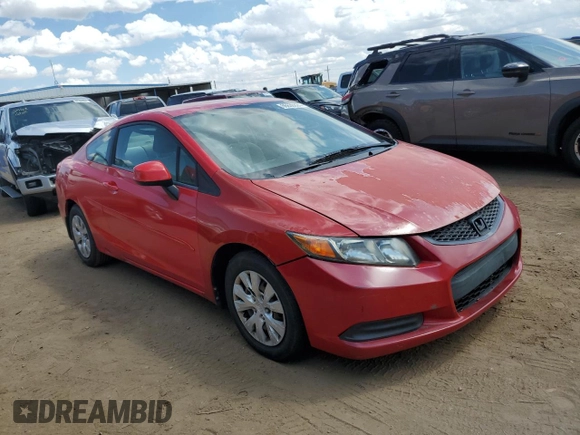 2012 Honda Civic Cpe LX with VIN 2HGFG3B56CH533844, listed as a Copart auction lot 66630824 with 143,246 mi miles and Salvage Title. Bid and sale history available at carsss.com. Image 4.