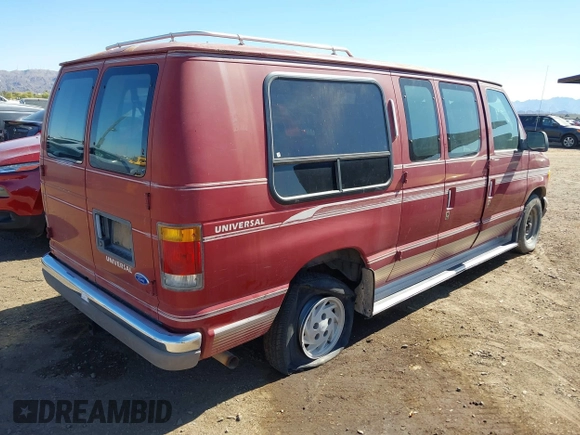 1993 Ford Econoline Cargo with VIN 1FDEE14N0PHA45059, listed as a IAAI auction lot 41881561 with Not Provided miles and . Bid and sale history available at carsss.com. Image 4.
