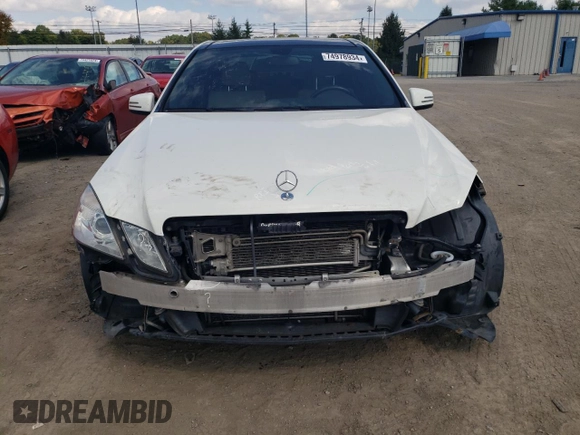 2011 Mercedes-Benz E 550 Luxury with VIN WDDHF9AB3BA444871, listed as a Copart auction lot 74978934 with 186,659 mi miles and Salvage title. Bid and sale history available at DreamBid. Image 5.