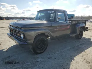 1964 Ford F-250 z VIN F25JP510061, wystawiony jako Copart lot #80221024 z przebiegiem 46 369 mil mil oraz Czysty tytuł • Clean title. Historia ofert i sprzedaży dostępna na DreamBid. Obrazek 1.