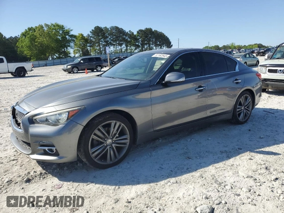2014 Infiniti Q50 Sport with VIN JN1BV7AR4EM680570, listed as a Copart auction lot 52192845 with 149,060 mi miles and Salvage Title. Bid and sale history available at carsss.com. Image 1.