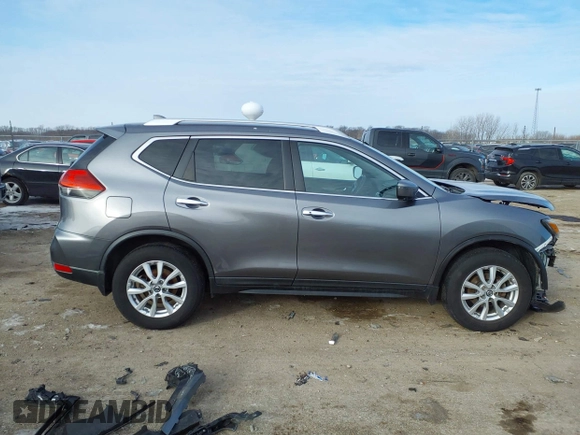 2017 Nissan Rogue SV with VIN KNMAT2MV9HP537448, listed as a IAAI auction lot 41609222 with 71,971 mi miles. Bid and sale history available at carsss.com. Image 14.