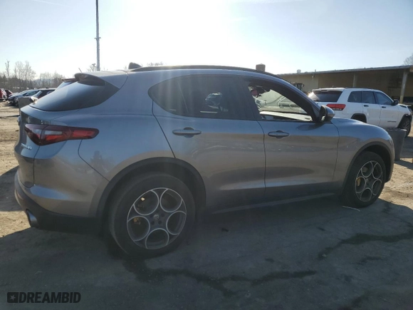 2018 Alfa Romeo Stelvio Ti Sport with VIN ZASFAKNN3J7C19932, listed as a Copart auction lot 49765385 with 103,018 mi miles and Salvage Title. Bid and sale history available at carsss.com. Image 3.