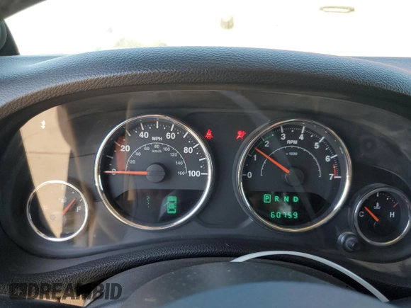 2013 Jeep Wrangler Unlimited Rubicon 10th Anniversary with VIN 1C4HJWFG4DL550832, listed as a Copart auction lot 71633684 with 60,759 mi miles and Salvage title. Bid and sale history available at DreamBid. Image 9.