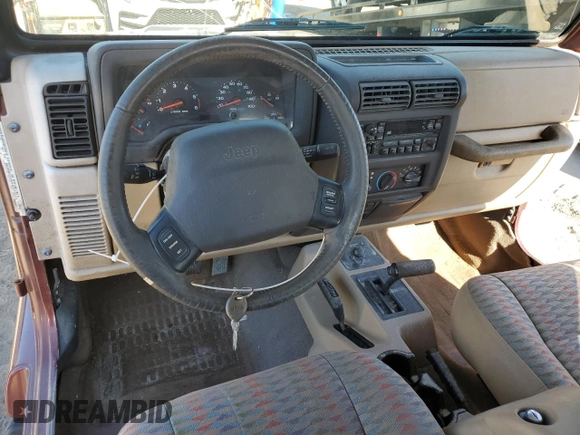 2001 Jeep Wrangler Sahara with VIN 1J4FA59S61P335016, listed as a Copart auction lot 83019614 with 0 mi miles and Salvage Title. Bid and sale history available at carsss.com. Image 8.