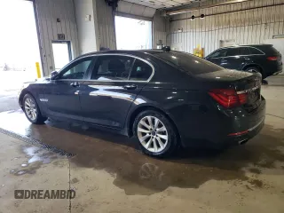 2014 BMW 7 Series 740Li xDrive with VIN WBAYF4C59ED281857, listed as a Copart auction lot 46331045 with 154,696 mi miles and Salvage Title. Bid and sale history available at carsss.com. Image 2.