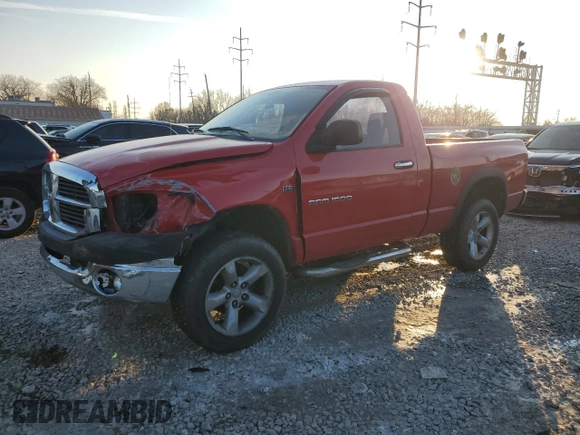 2006 Dodge 1500 SLT with VIN 1D7HU162X6J205565, listed as a Copart auction lot 81884334 with 170,387 mi miles and Salvage Title. Bid and sale history available at DreamBid. Image 1.