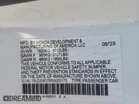 2024 Acura Integra Technology with VIN 19UDE4G76RA005175, listed as a Copart auction lot 50768825 with 14,976 mi miles and Salvage Title. Bid and sale history available at DreamBid. Image 13.