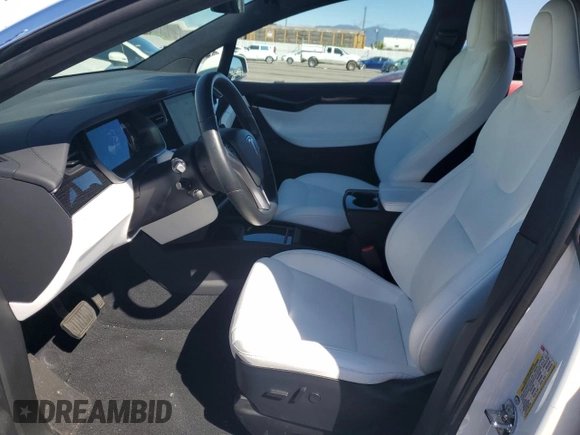2020 Tesla Model X Long Range with VIN 5YJXCAE26LF270135, listed as a Copart auction lot 49711735 with Not Provided miles and Salvage Title. Bid and sale history available at carsss.com. Image 7.