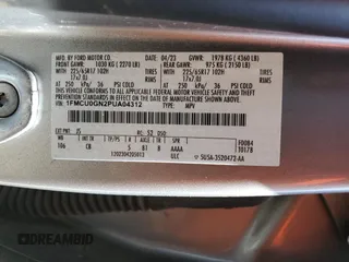 2023 Ford Escape Active with VIN 1FMCU0GN2PUA04312, listed as a Copart auction lot 52388765 with 55,775 mi miles and Clean Title. Bid and sale history available at DreamBid. Image 13.
