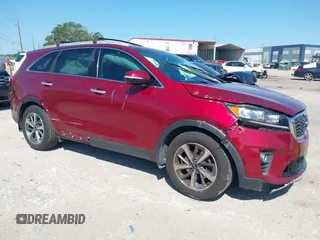 2019 Kia Sorento EX Sport with VIN 5XYPH4A50KG464007, listed as a IAAI auction lot 41999034 with 157,571 mi miles and . Bid and sale history available at DreamBid. Image 1.