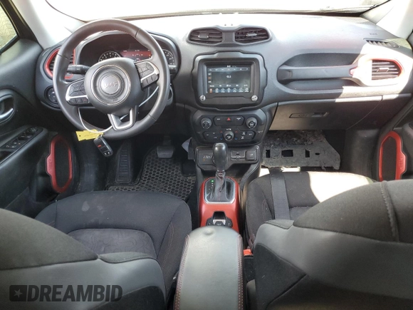 2020 Jeep Renegade Trailhawk with VIN ZACNJBC16LPL73087, listed as a Copart auction lot 55808455 with 83,526 mi miles and Non repairable. Bid and sale history available at DreamBid. Image 8.