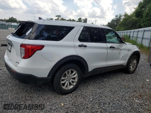 2021 Ford Explorer with VIN 1FMSK8BH3MGA78382, listed as a Copart auction lot 68012424 with 38,881 mi miles and Non repairable. Bid and sale history available at DreamBid. Image 3.