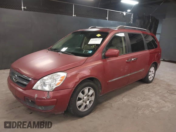 2007 Hyundai Entourage GLS with VIN KNDMC233976011435, listed as a IAAI auction lot 42448227 with 130,759 mi miles and . Bid and sale history available at DreamBid. Image 6.