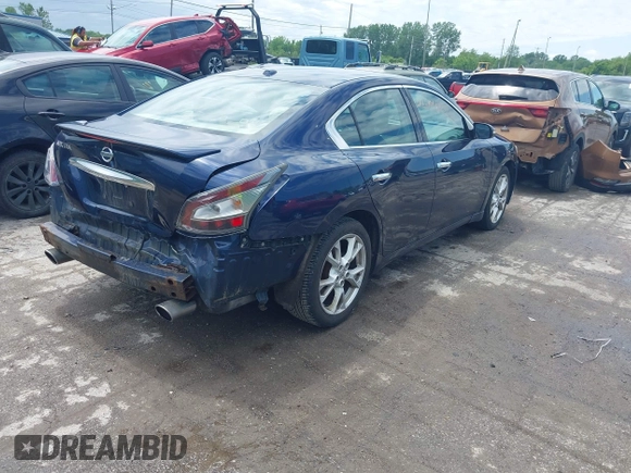 2012 Nissan Maxima SV with VIN 1N4AA5AP8CC837548, listed as a IAAI auction lot 42440752 with 179,693 mi miles and . Bid and sale history available at DreamBid. Image 4.