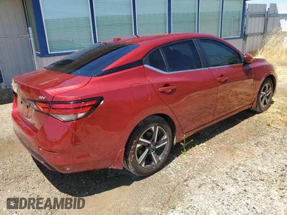 2024 Nissan Sentra SV with VIN 3N1AB8CV0RY313446, listed as a Copart auction lot 62552905 with 41,066 mi miles and Clean title. Bid and sale history available at DreamBid. Image 3.