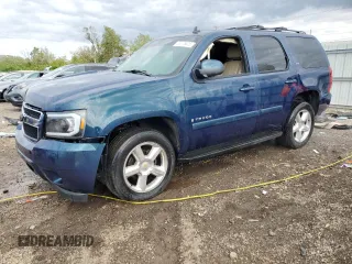2007 Chevrolet Tahoe LTZ z VIN 1GNFK13047J154826, wystawiony jako Copart lot #58076825 z przebiegiem Nie podano mil oraz Szkoda całkowita • Salvage title. Historia ofert i sprzedaży dostępna na DreamBid. Obrazek 1.