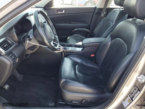 2018 Kia Optima EX with VIN 5XXGU4L32JG218652, listed as a Copart auction lot 46884225 with 129,333 mi miles and Non Repairable. Bid and sale history available at carsss.com. Image 7.