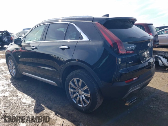 2021 Cadillac XT4 AWD Premium Luxury with VIN 1GYFZDR41MF002835, listed as a Copart auction lot 49384424 with 9,984 mi miles and Salvage Title. Bid and sale history available at carsss.com. Image 2.