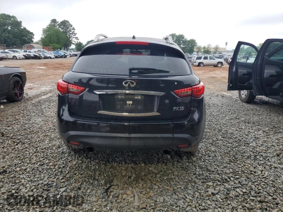 2012 Infiniti FX with VIN JN8AS1MW2CM152348, listed as a Copart auction lot 54661095 with 190,772 mi miles and Salvage title. Bid and sale history available at DreamBid. Image 6.