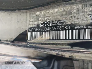 2014 Mercedes-Benz E 550 Sport with VIN WDDHF9BB4EA976083, listed as a IAAI auction lot 41166237 with Not Provided miles and . Bid and sale history available at DreamBid. Image 9.