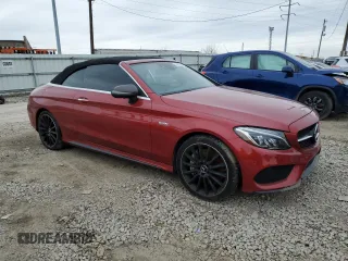 2018 Mercedes-Benz C 43 AMG with VIN WDDWK6EB5JF677695, listed as a Copart auction lot 43437935 with 59,768 mi miles and Salvage title. Bid and sale history available at DreamBid. Image 4.