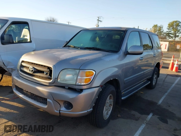 2002 Toyota Sequoia SR5 with VIN 5TDZT34A92S094303, listed as a IAAI auction lot 41739875 with 250,576 mi miles and . Bid and sale history available at carsss.com. Image 2.
