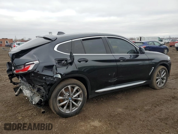 2019 BMW X4 xDrive30i with VIN 5UXUJ3C52KLG57408, listed as a Copart auction lot 85504334 with 0 mi miles and Salvage Title. Bid and sale history available at carsss.com. Image 3.