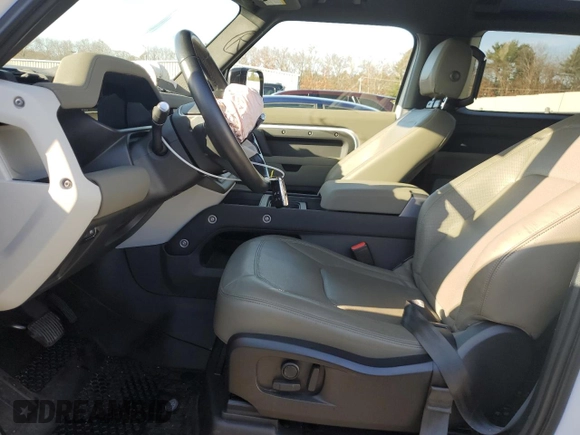 2023 Land Rover Defender S with VIN SALEJ6EX6P2147281, listed as a Copart auction lot 84217414 with 27,758 mi miles and Salvage title. Bid and sale history available at DreamBid. Image 7.
