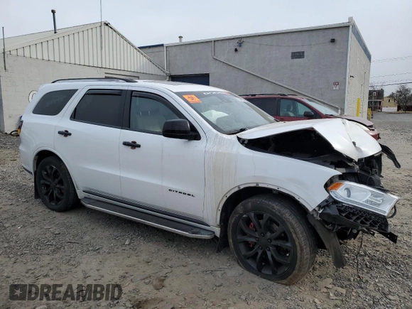 2016 Dodge Durango Citadel Anodized Platinum with VIN 1C4SDJET1GC373479, listed as a Copart auction lot 88504135 with 78,222 mi miles and Salvage title. Bid and sale history available at DreamBid. Image 4.