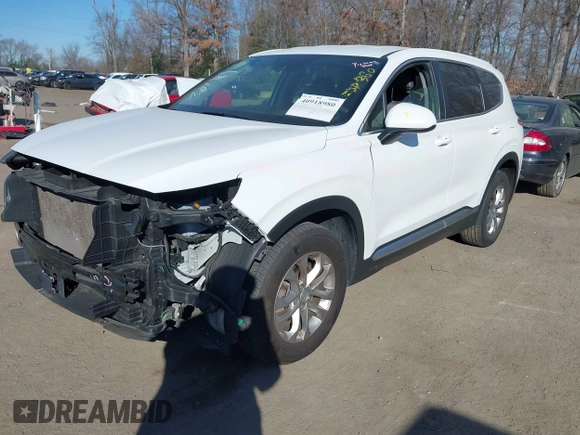 2019 Hyundai Santa Fe SE with VIN 5NMS2CAD5KH011357, listed as a IAAI auction lot 40918980 with 98,851 mi miles. Bid and sale history available at carsss.com. Image 17.