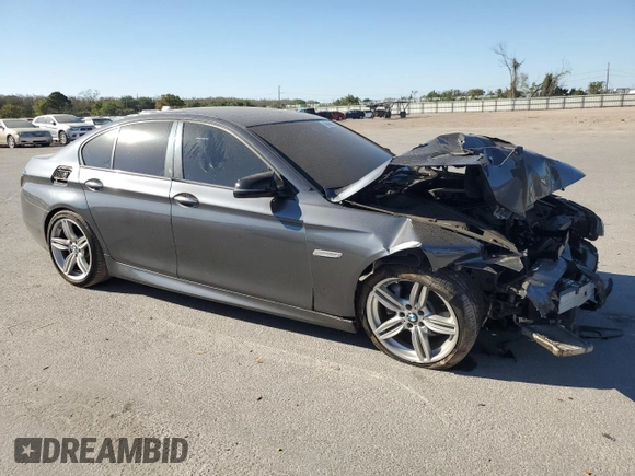2015 BMW 5 Series 535i with VIN WBA5B1C51FG126555, listed as a Copart auction lot 48463285 with Not Provided miles and Salvage Title. Bid and sale history available at carsss.com. Image 4.