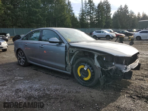 2013 Audi A6 3.0T Prestige with VIN WAUHGAFC9DN008402, listed as a Copart auction lot 88775485 with 54,220 mi miles and Salvage Title. Bid and sale history available at carsss.com. Image 4.