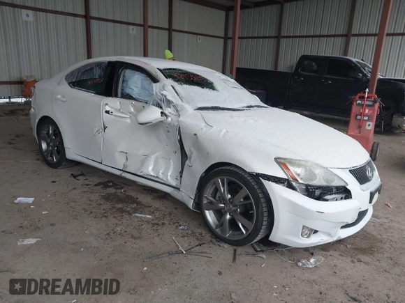2010 Lexus IS with VIN JTHBF5C29A5109481, listed as a IAAI auction lot 41293525 with 142,242 mi miles. Bid and sale history available at carsss.com. Image 1.