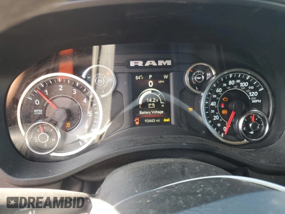 2021 Ram 1500 Tradesman z VIN 1C6RRFCG0MN714249, wystawiony jako Copart lot #85542574 z przebiegiem 93 443 mil mil oraz Czysty tytuł • Clean title. Historia ofert i sprzedaży dostępna na DreamBid. Obrazek 9.