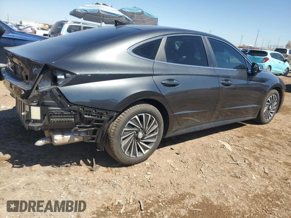 2023 Hyundai Sonata Hybrid SEL with VIN KMHL34JJ7PA058576, listed as a Copart auction lot 68246423 with 6,574 mi miles. Bid and sale history available at carsss.com. Image 3.