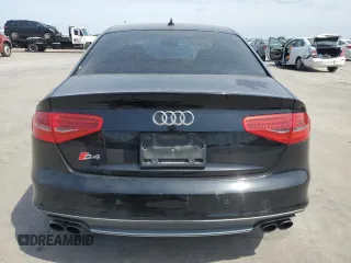 2015 Audi S4 Premium Plus with VIN WAUDGAFL2FA121746, listed as a Copart auction lot 60754044 with 124,848 mi miles and Salvage Title. Bid and sale history available at carsss.com. Image 6.