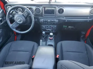 2021 Jeep Wrangler Unlimited Sport Altitude with VIN 1C4HJXDGXMW546873, listed as a Copart auction lot 44045685 with 33,592 mi miles and Salvage Title. Bid and sale history available at carsss.com. Image 8.