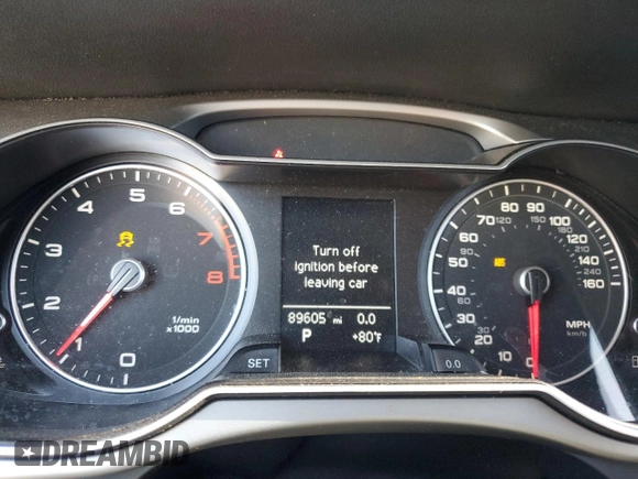 2013 Audi A4 Premium with VIN WAUAFAFL8DN011148, listed as a Copart auction lot 53547775 with 89,605 mi miles and Clean Title. Bid and sale history available at carsss.com. Image 9.
