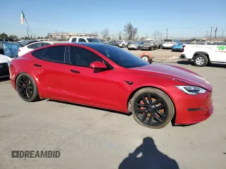 2021 Tesla Model S Plaid с VIN 5YJSA1E69MF446924, выставлен на аукционе Copart как лот 87644725 с пробегом 2 530 миль миль и Списание • Salvage title. История ставок и продаж доступна на DreamBid. Изображение 4.