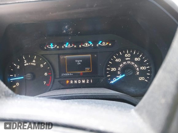 2015 Ford F-150 XL with VIN 1FTEX1CP4FKE29445, listed as a IAAI auction lot 41899626 with 274,329 mi miles. Bid and sale history available at carsss.com. Image 7.